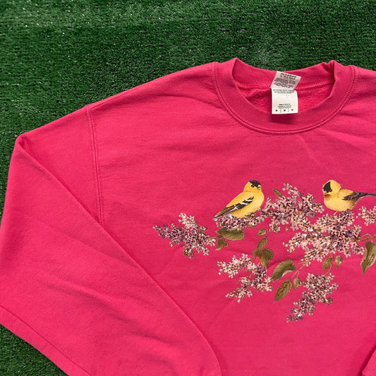 Vintage Y2K Flowers Birds Nature Art Essential Sweatshirt