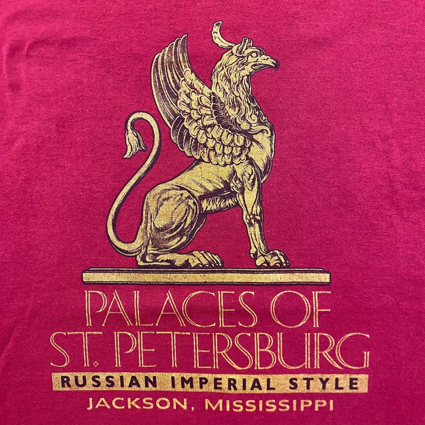 Vintage 90s Essential Russian Kremlin Statue Art Single Stitch T-Shirt