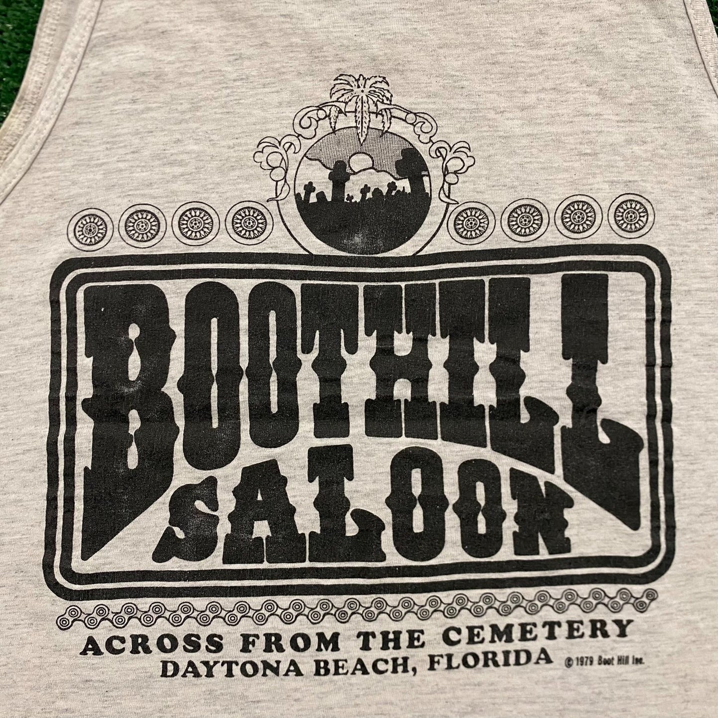 Vintage 90s Boot Hill Saloon Single Stitch Biker Punk Tank