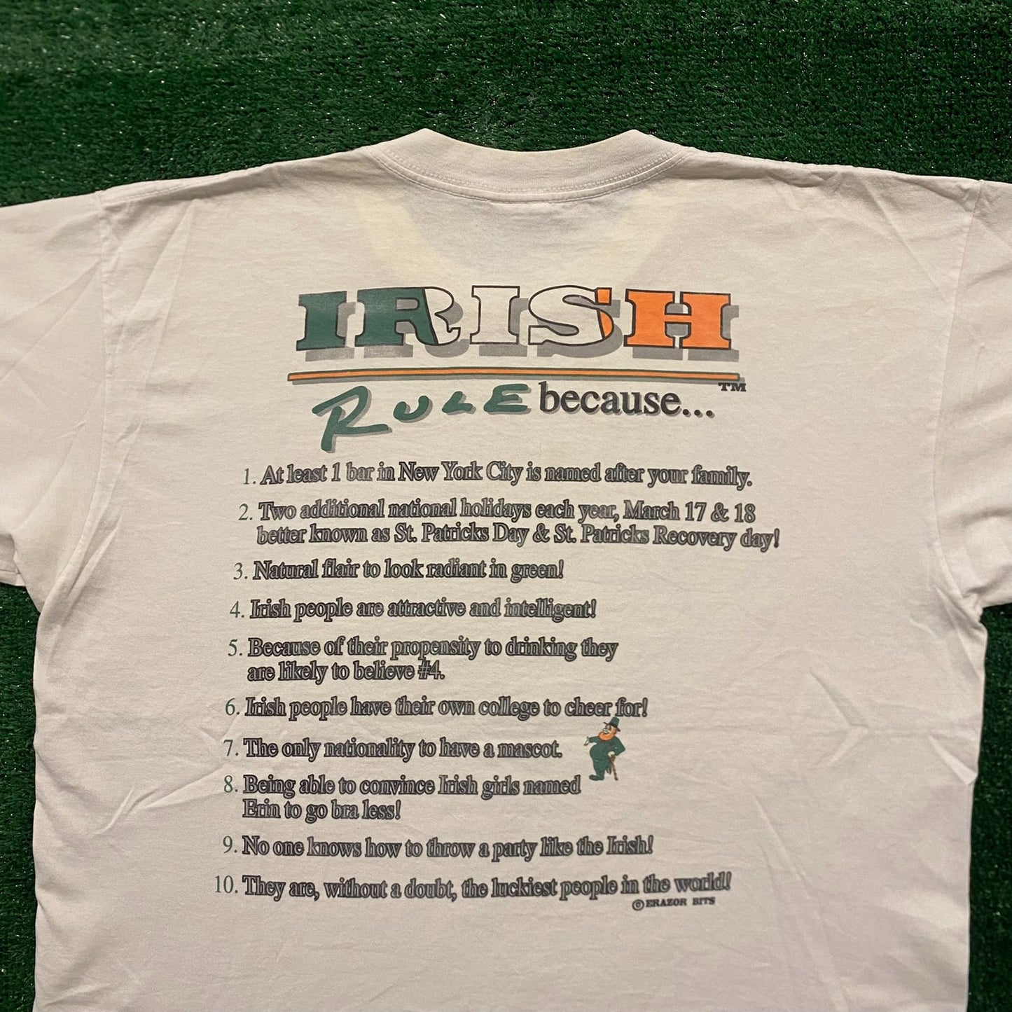 Ireland Irish Humor Vintage 90s Funny T-Shirt