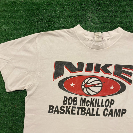 Vintage 90s Nike Camp Center Swoosh Single Stitch T-Shirt
