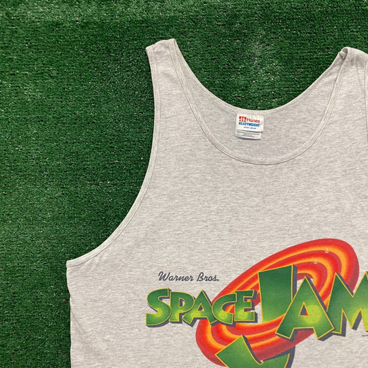 Vintage 90s Space Jam Movie Essential Single Stitch Tank