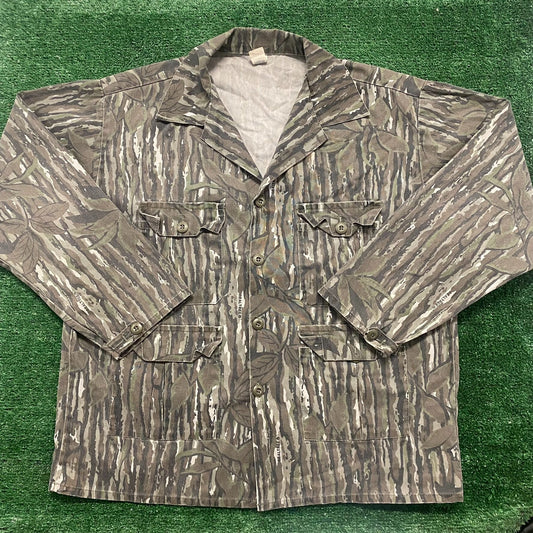 Vintage 90s Realtree Camo Field Shirt Jacket Overshirt