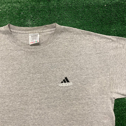 Vintage Y2K Essential Baggy Embroidered Adidas T-Shirt
