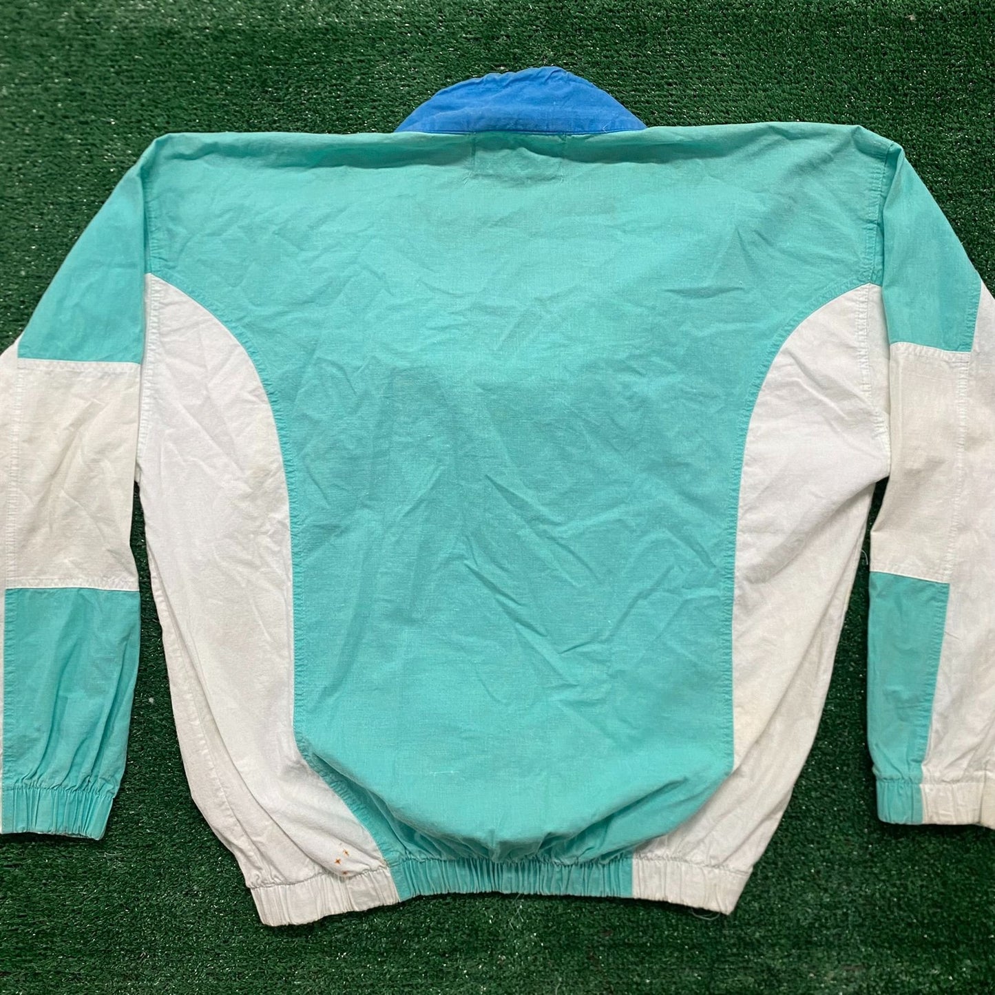 Vintage 80s Geometric Essential Pullover Windbreaker Jacket