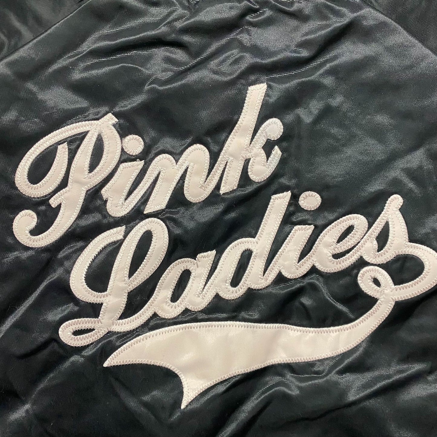 Vintage Y2K Grease Pink Ladies Punk Satin Bomber Jacket