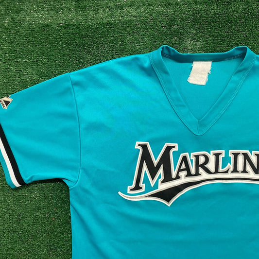 Vintage 90s Miami Florida Marlins Baseball MLB Sports Tee