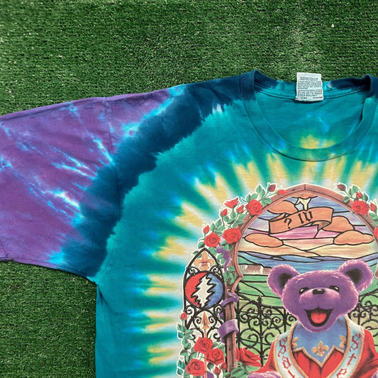 Vintage 90s Grateful Dead Saint Stephen Tie Dye Band Tee
