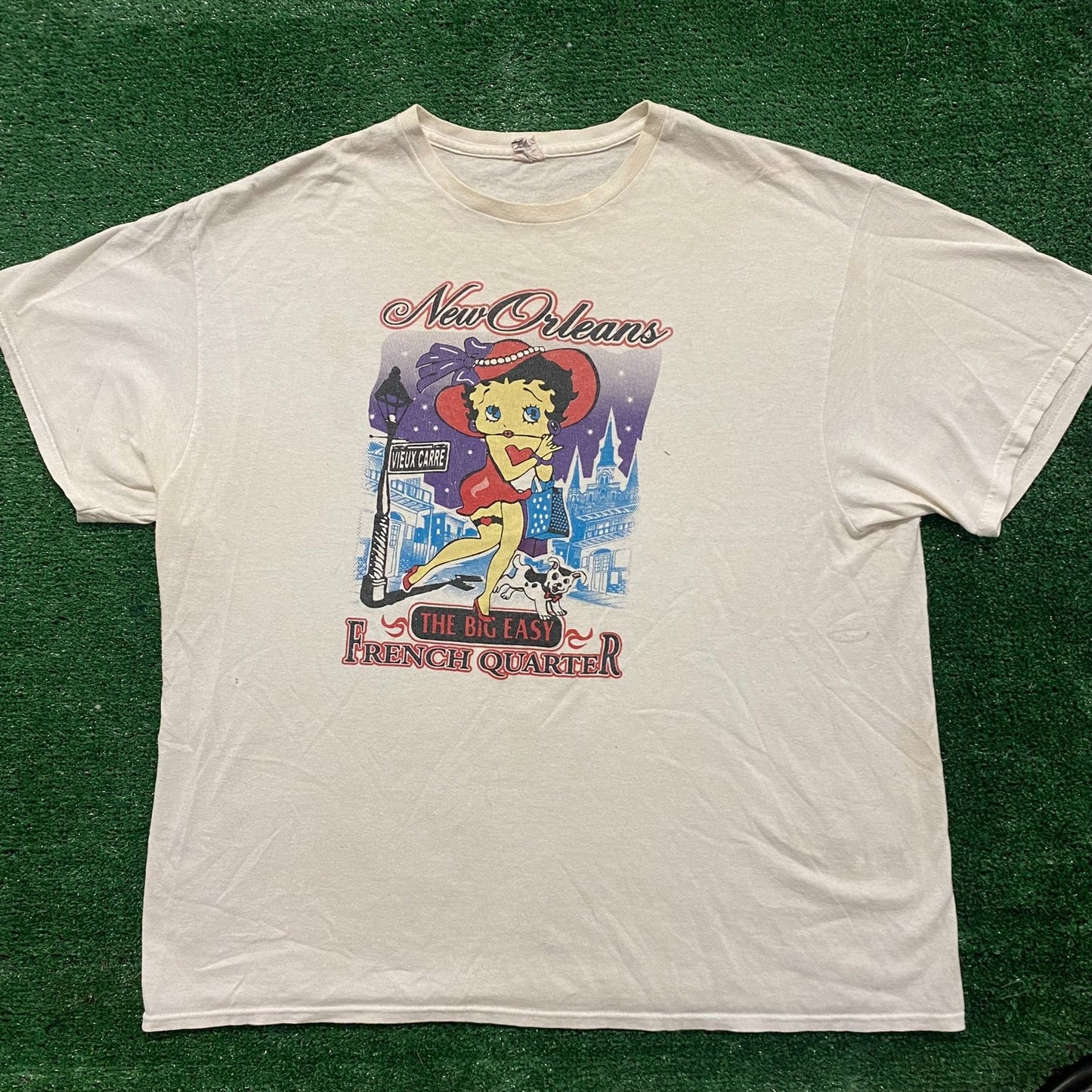 Vintage Y2K Betty Boop New Orleans Shirt Comic Tourist Tee