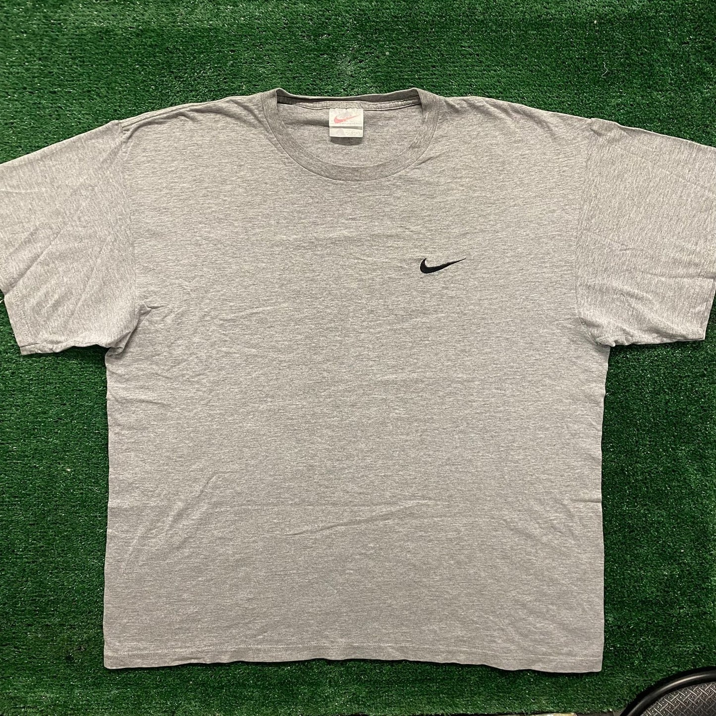 Vintage 90s Nike Solo Swoosh Shirt Drill Athletic Logo Tee