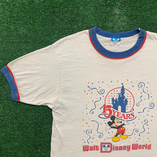 Vintage 80s Essential Disney World 15th Anniversary T-Shirt
