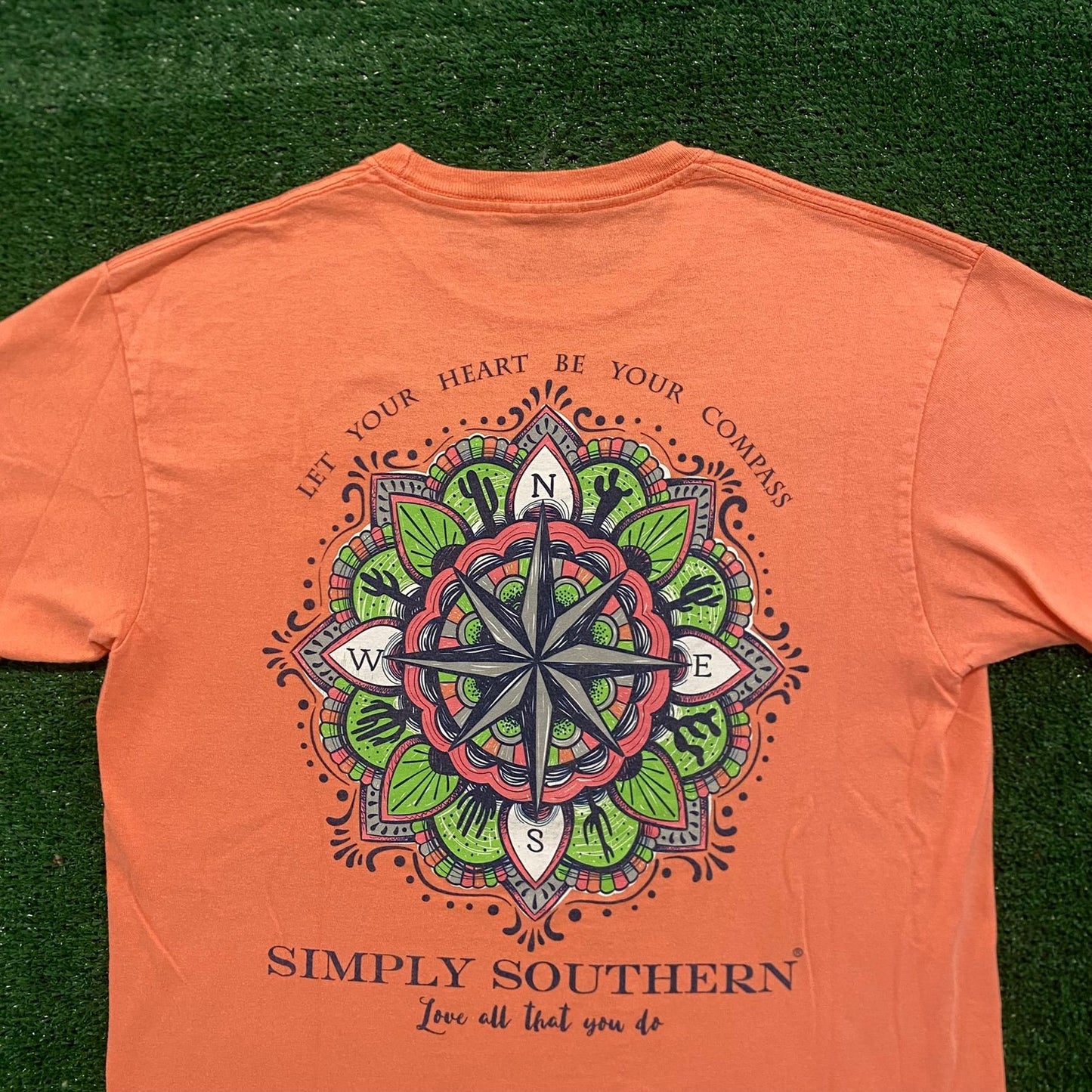 Simply Southern Compass Vintage Pastel Preppy T-Shirt