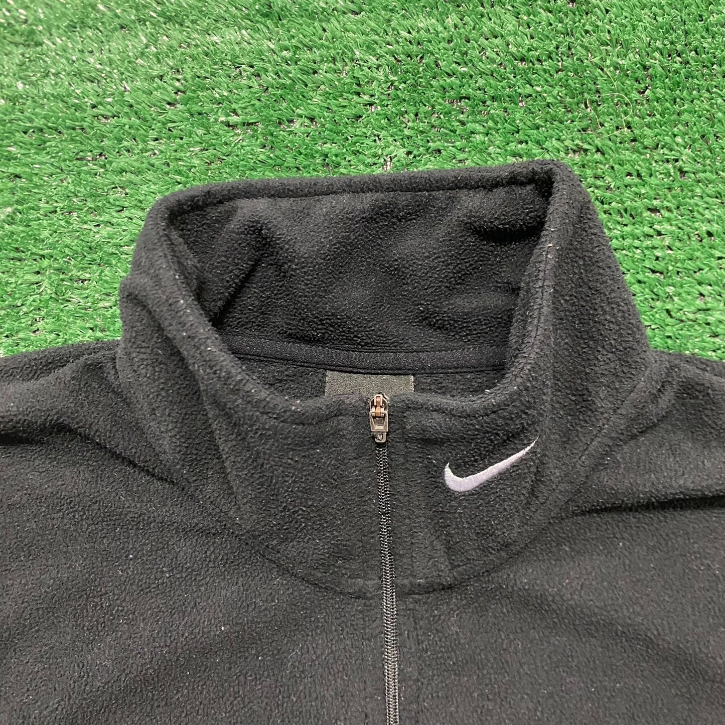 Vintage Y2K Nike Swoosh Logo Fleece Zip Sweatshirt Jacket