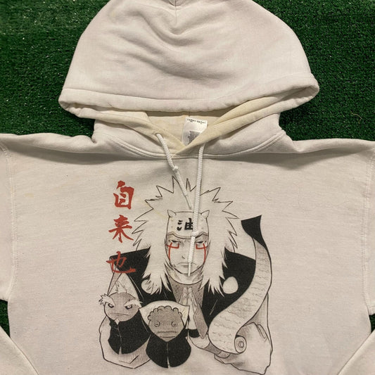 Vintage Y2K Essential Naruto Jiraiya Pervy Sage Toads Anime Hoodie