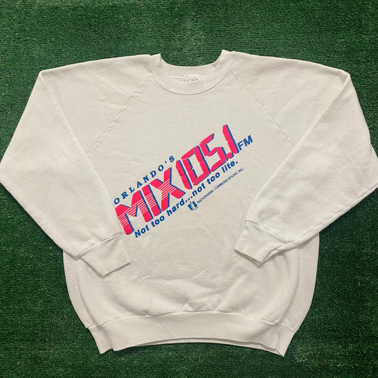 Vintage 90s Mix FM Radio Essential Crewneck Sweatshirt