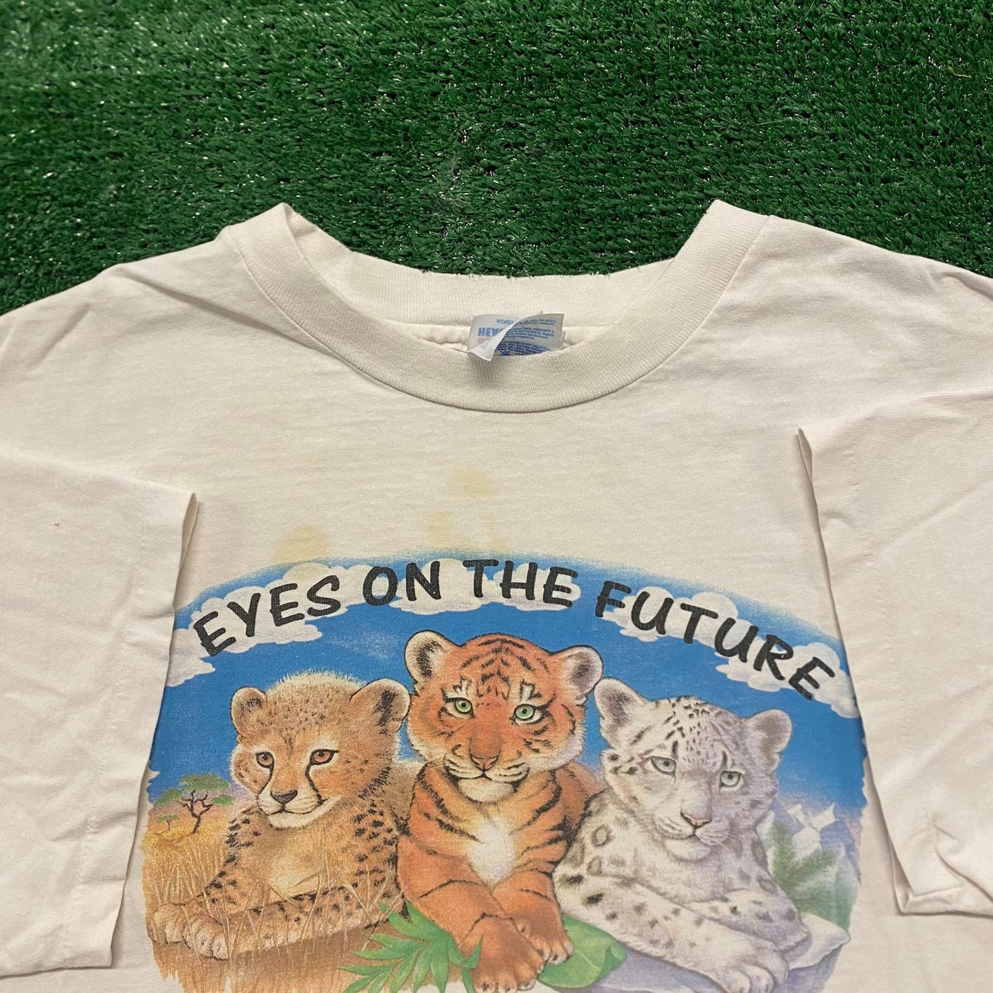 Cute Tiger Cubs Vintage 90s Baby Animals Nature T-Shirt