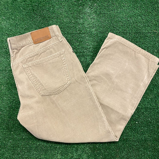 Old Navy Vintage Relaxed Straight Cropped Corduroy Pants