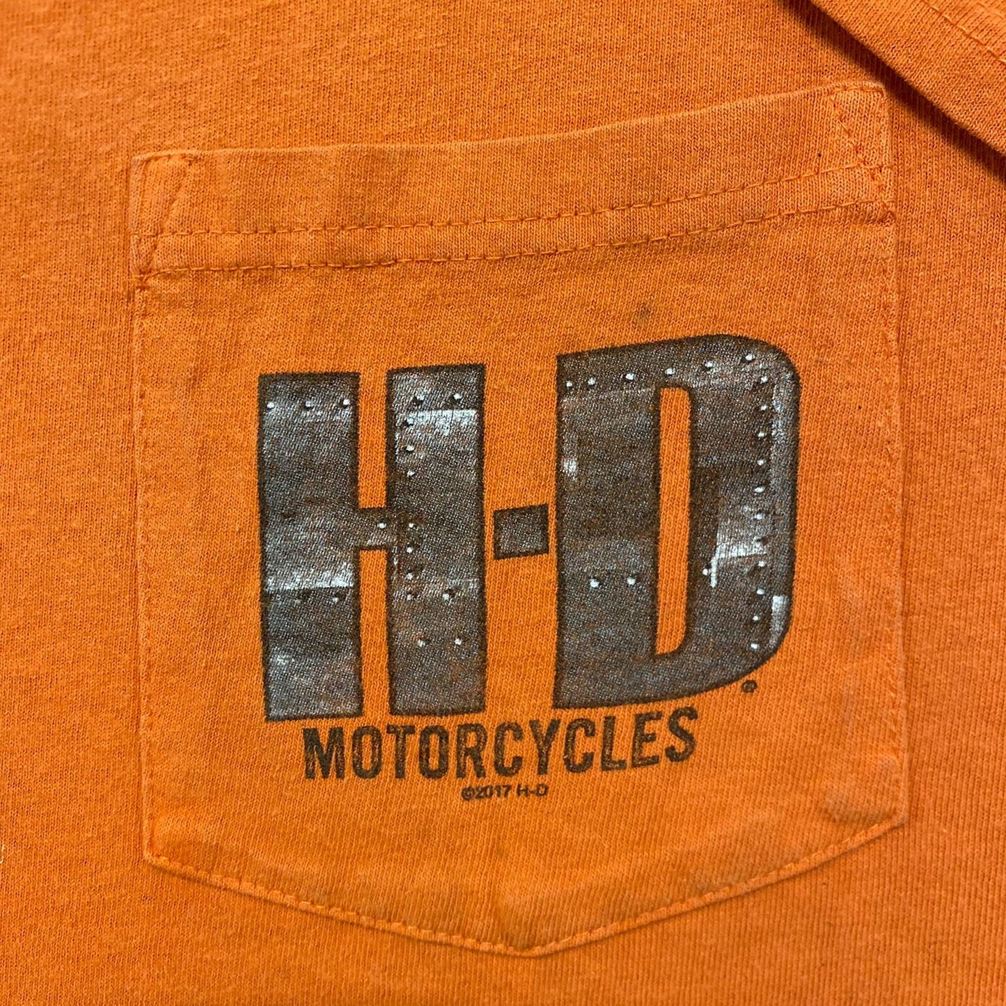 Vintage Y2K Harley Davidson Metallic Steel Biker T-Shirt