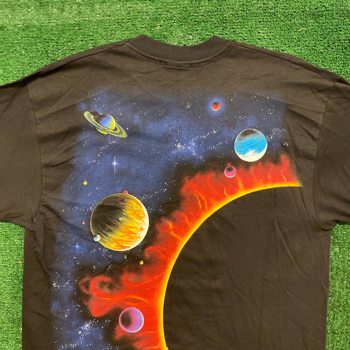 Solar System Planets Vintage 90s Astronomy Space T-Shirt