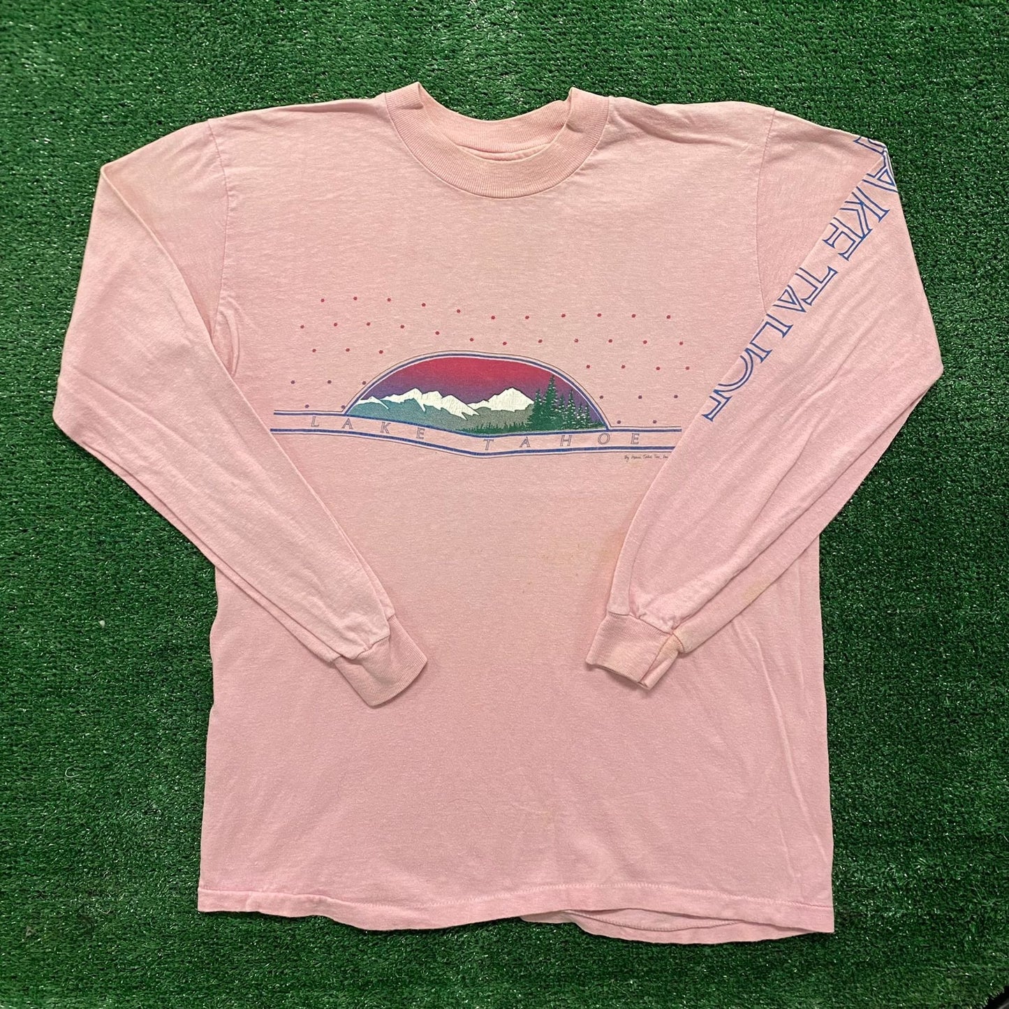 Vintage 70s 80s Lake Tahoe Art Single Stitch Tourist Tee