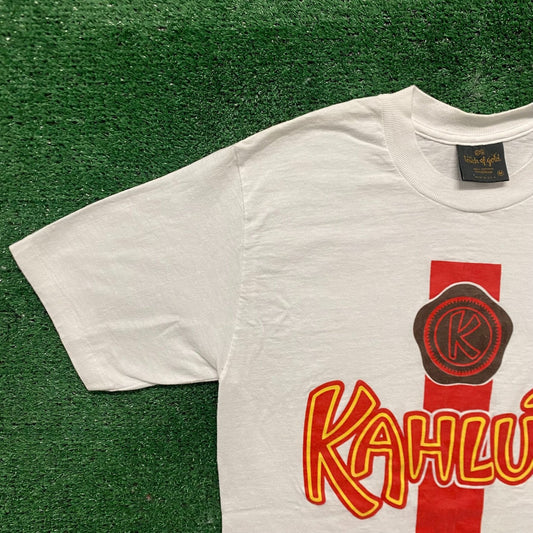 Vintage 80s Kahlua Coffee Liquor Shirt Single Stitch Logo Tee