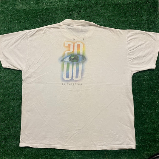 Vintage Y2K Class of 2000 Rainbow Eye Essential Baggy Tee