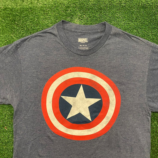 Captain America Shield Marvel Comics Movie T-Shirt