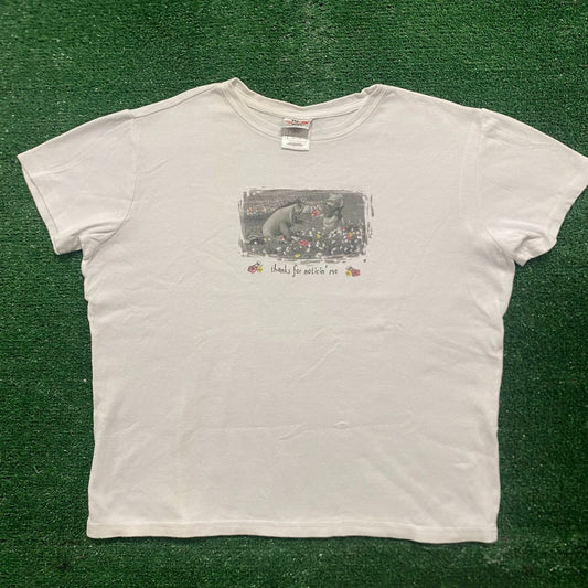 Vintage 90s Pooh Eeyore Movie Quote Essential Cartoon Tee