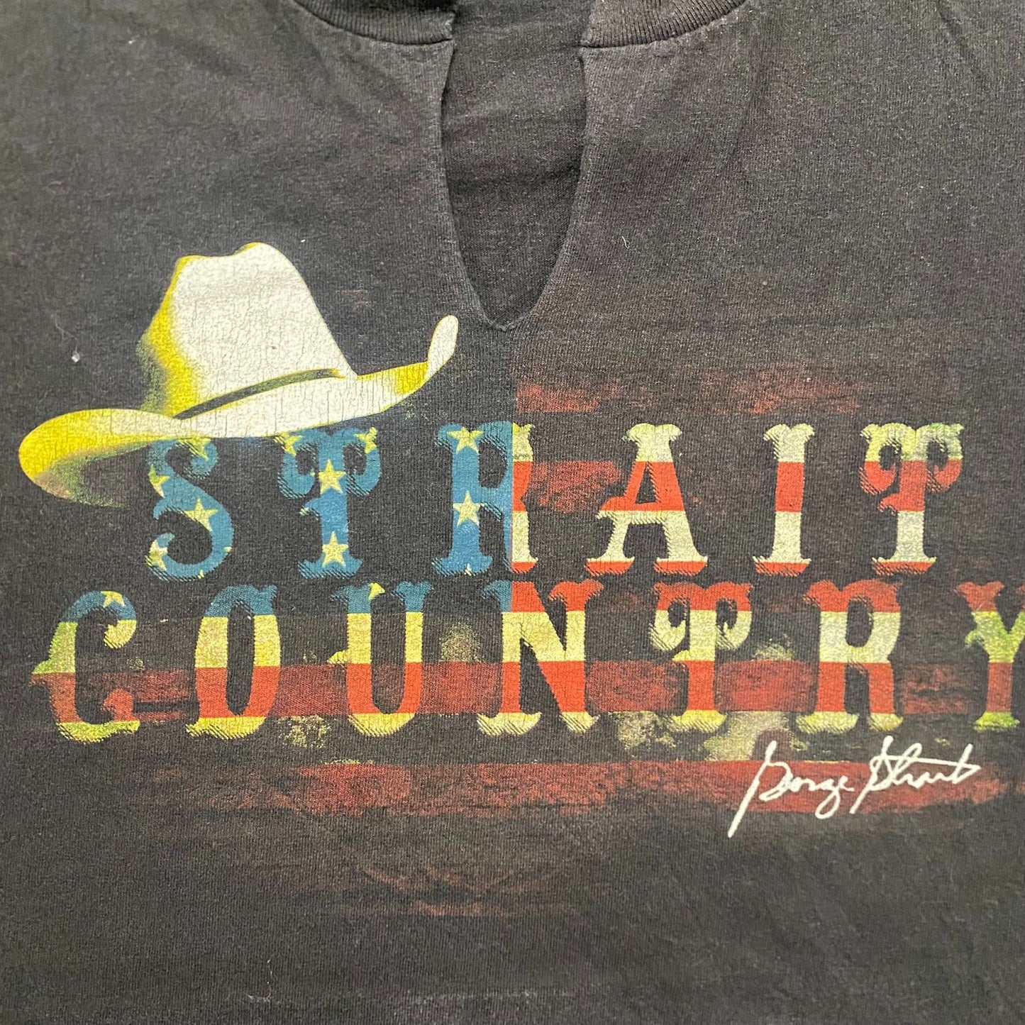 Vintage Y2K Essential George Strait Country Music USA T-Shirt