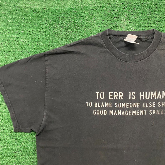 Vintage Y2K Baggy Essential Cyber Humor Funny Quote T-Shirt