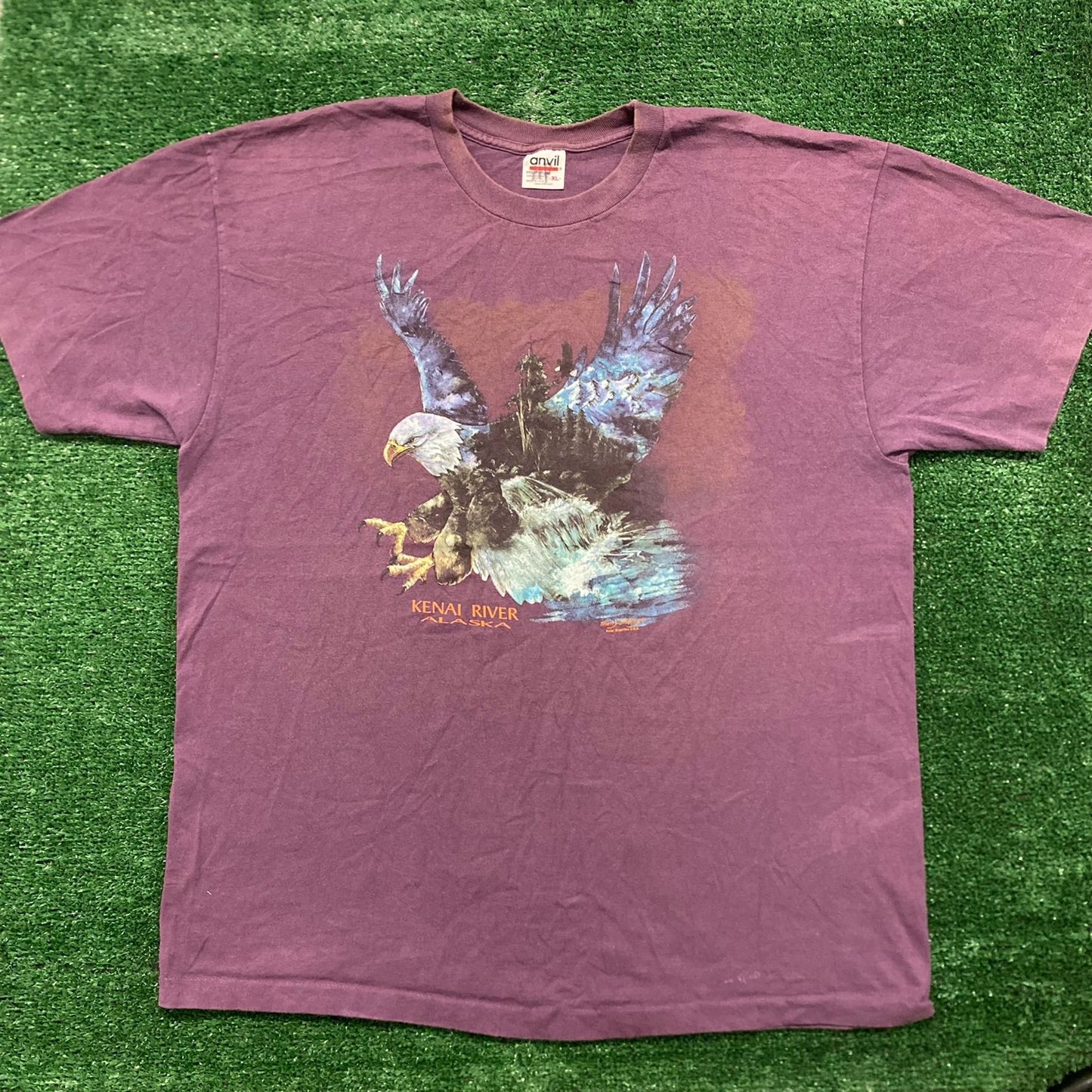 Vintage 90s Baggy Alaska Nature Single Stitch T-Shirt