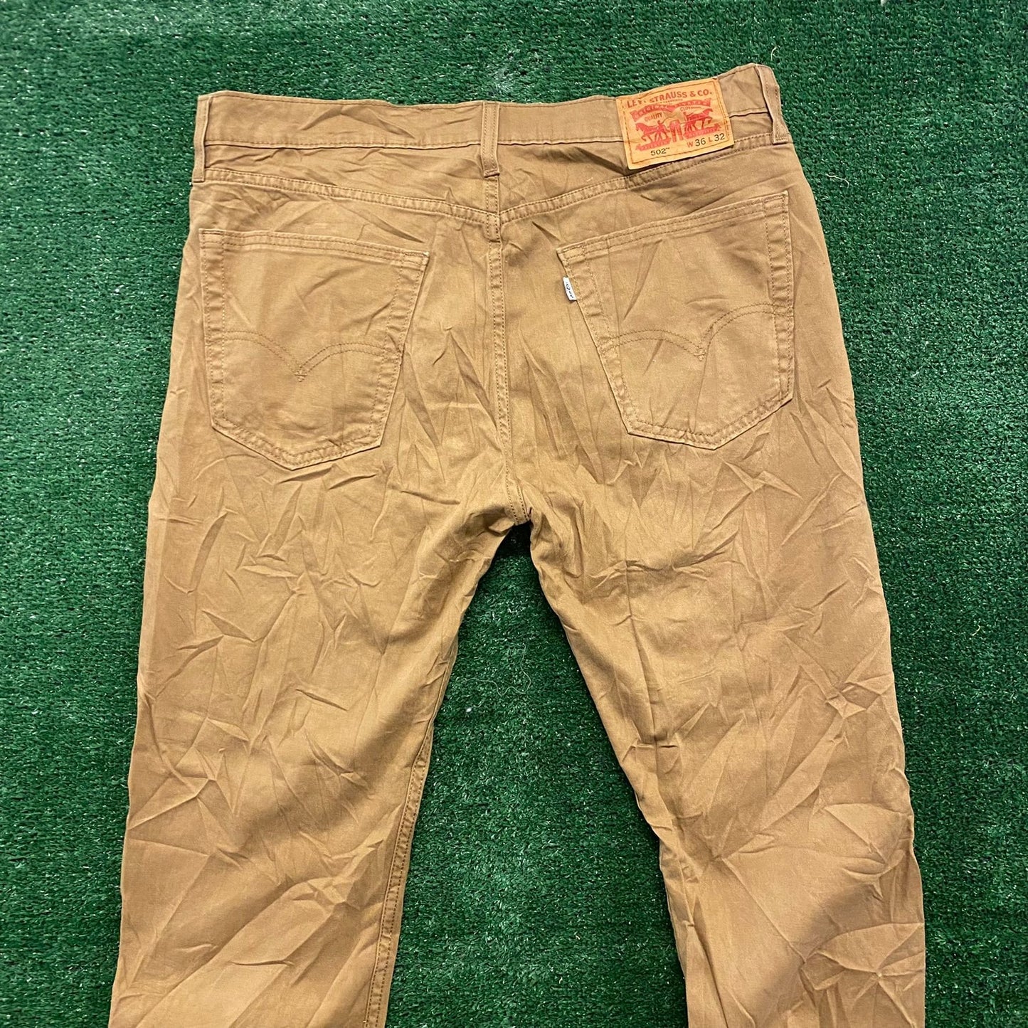 Levi's 502 Taper Fit Vintage Khakis Chinos Casual Pants