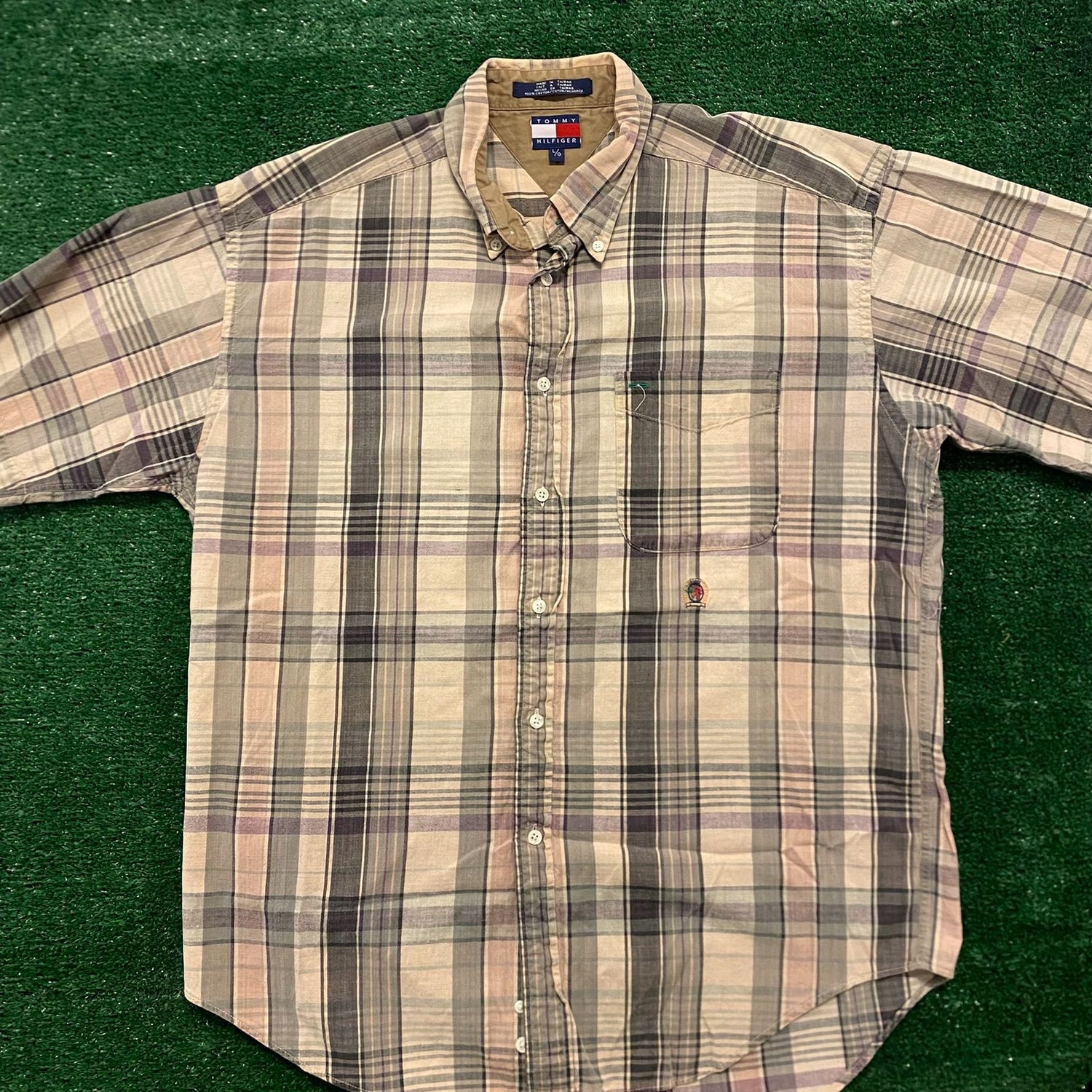 Tommy Hilfiger Plaid Vintage Preppy Casual Button Up Shirt – Agent Thrift