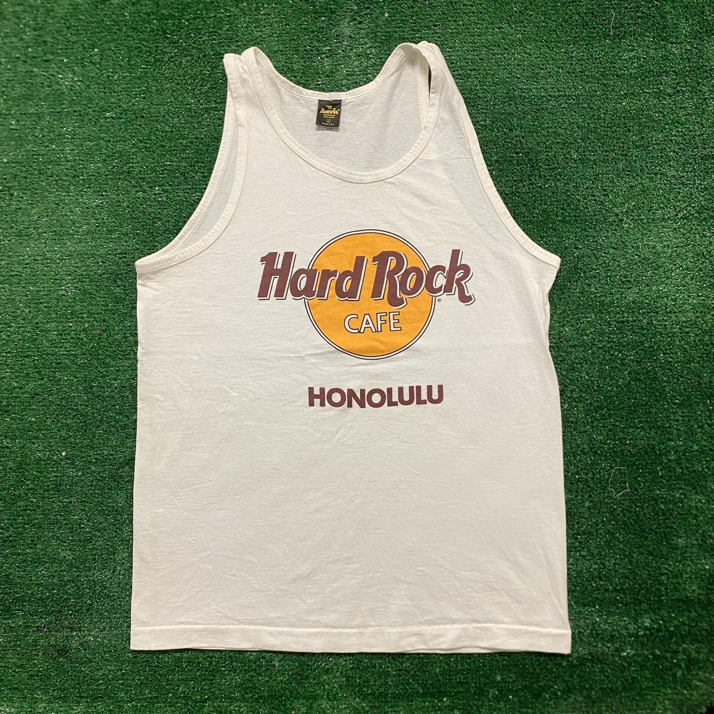 Vintage 90s Hard Rock Honolulu Hawaii Single Stitch Tank