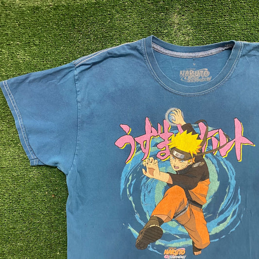 Vintage Y2K Naruto Shippuden Essential Japan Anime T-Shirt