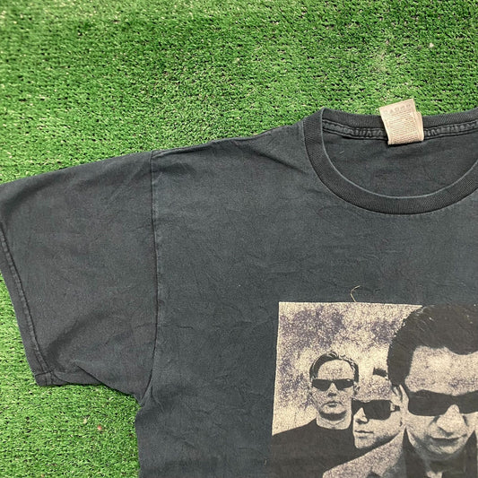 Vintage Y2K Depeche Mode Tour Sun Faded Punk Rock Band Tee