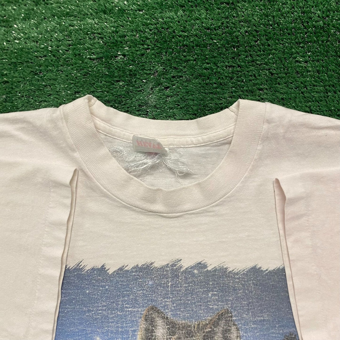 Vintage 90s Wolf Nature Art Single Stitch Animals T-Shirt