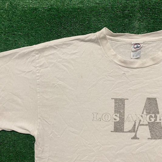 Vintage Y2K Los Angeles California Drill Baggy Tourist Tee