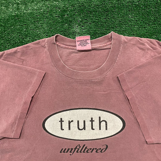 Vintage 90s Sun Faded Truth Unfiltered Single Stitch T-Shirt