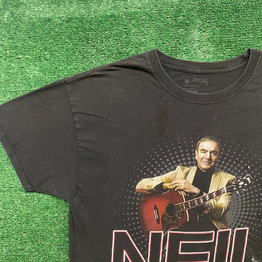 Vintage Y2K Neil Diamond Believer Essential Rock Band Tee