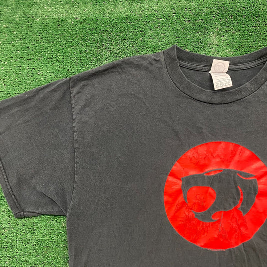 Vintage Y2K ThunderCats Logo Essential Sun Faded Baggy Tee
