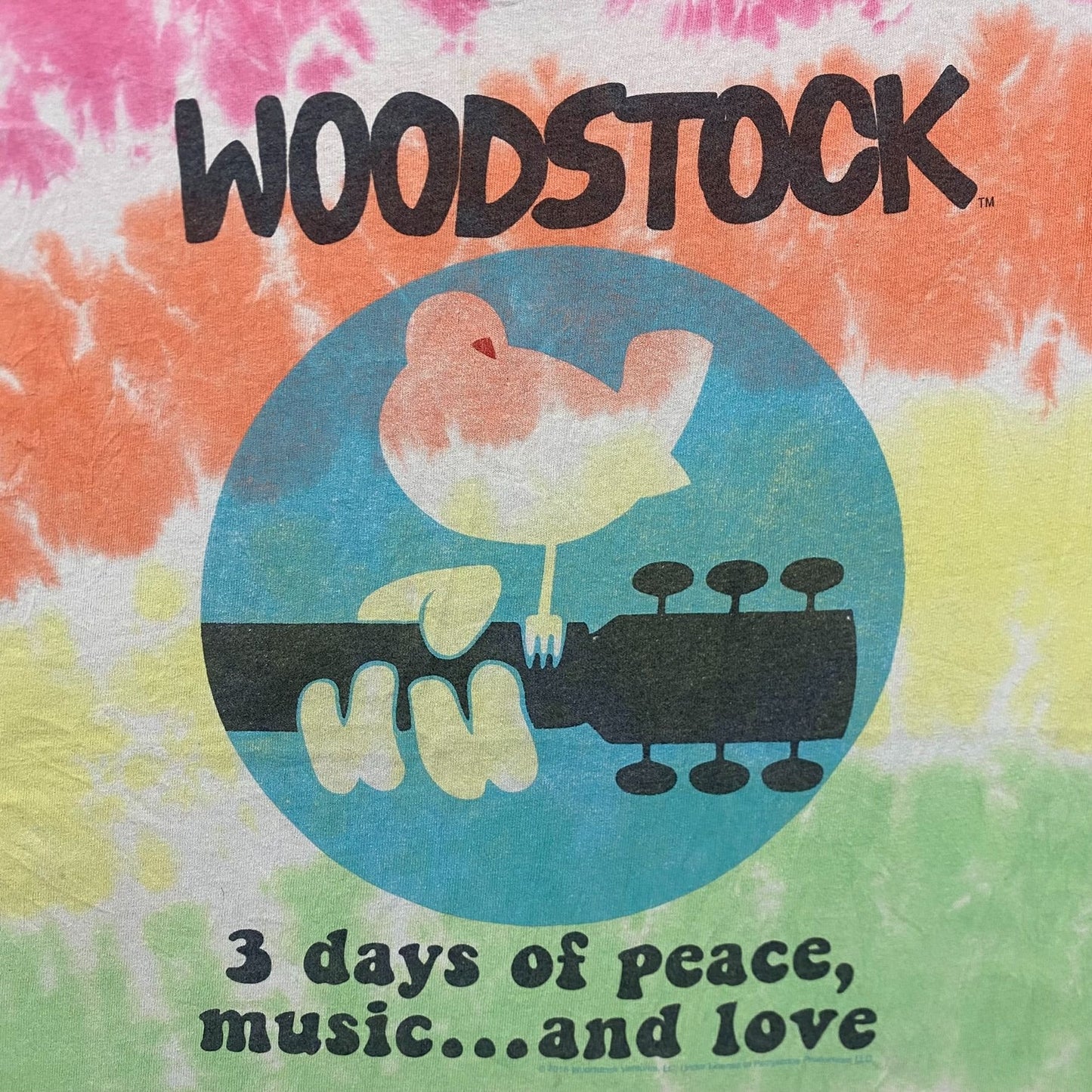 Vintage Y2K Woodstock Festival Tie Dye Hippie Band T-Shirt