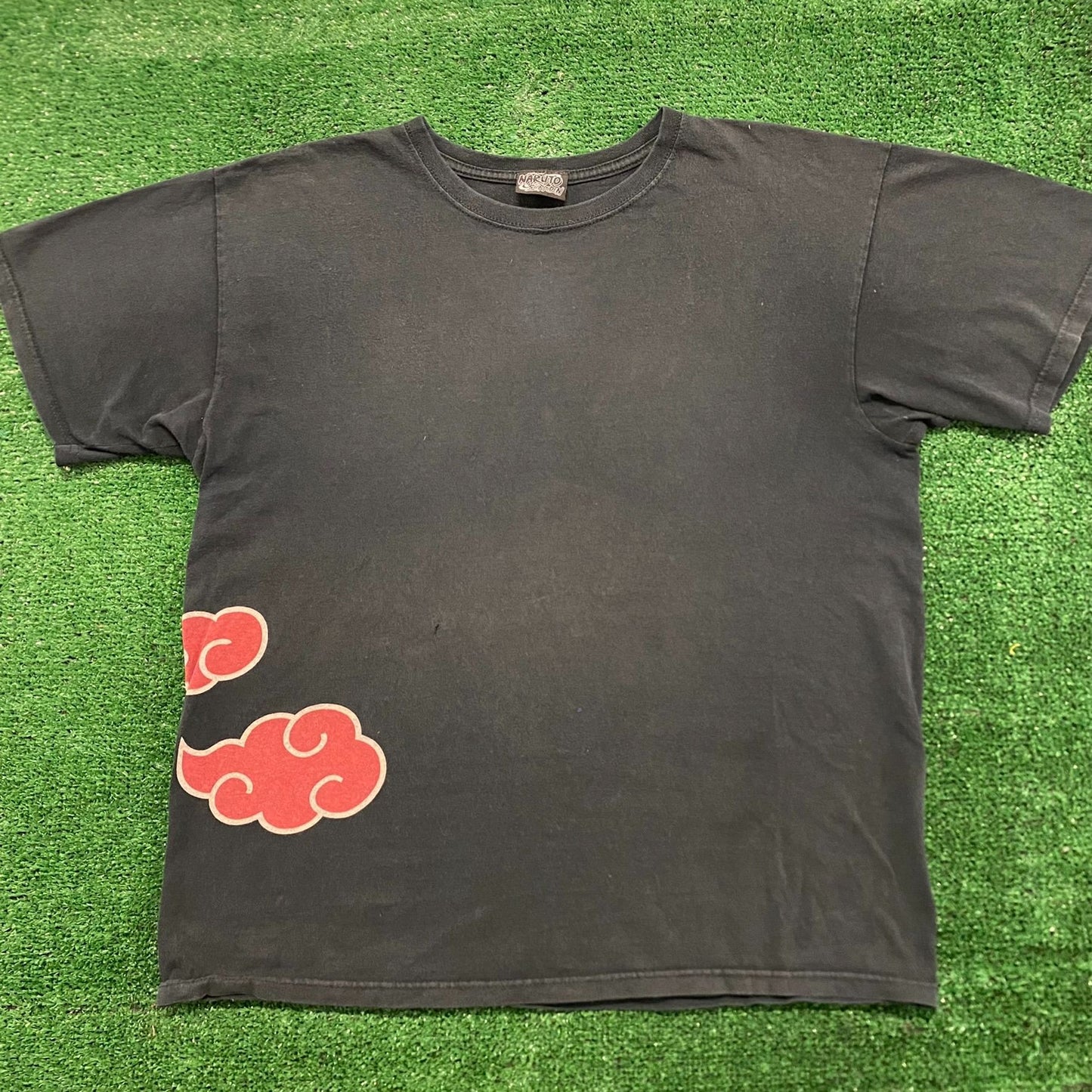 Vintage Y2K Essential Naruto Shippuden Akatsuki Clouds Anime T-Shirt