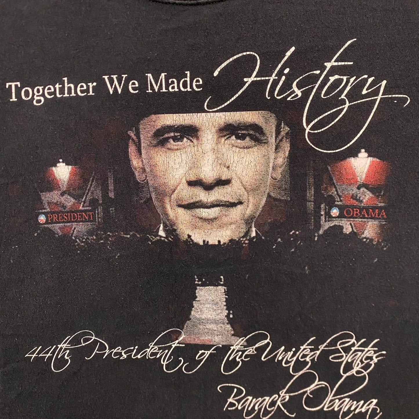 Vintage Y2K Barack Obama USA President American Politics Tee