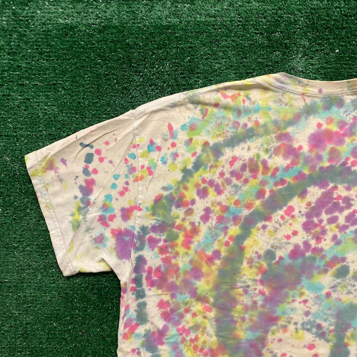 Vintage 90s Weed Marijuana Leaf Shirt Tie Dye Stoner 420 Tee