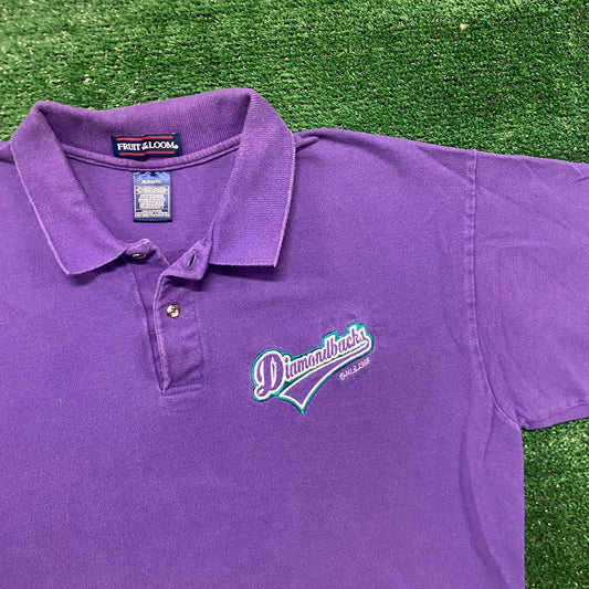 Vintage 90s Arizona Diamondback Sports Polo Shirt