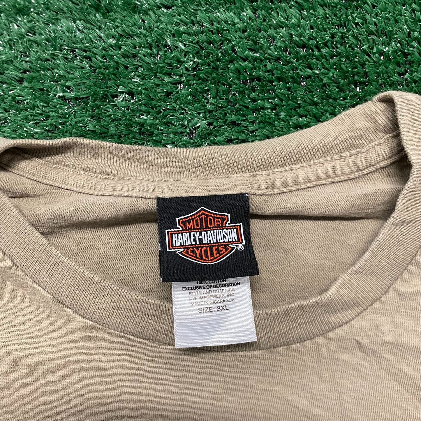 Vintage Y2K Harley Davidson Seattle Tonal Long Sleeve Tee