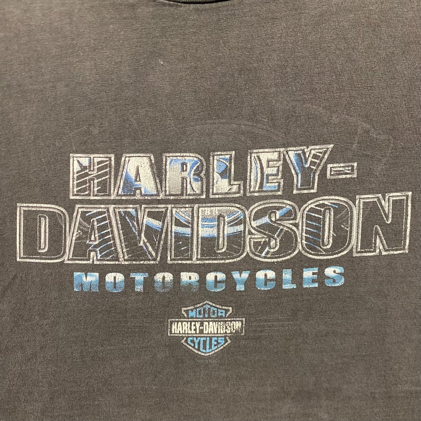 Vintage Y2K Harley Davidson Orlando Sun Faded Biker T-Shirt