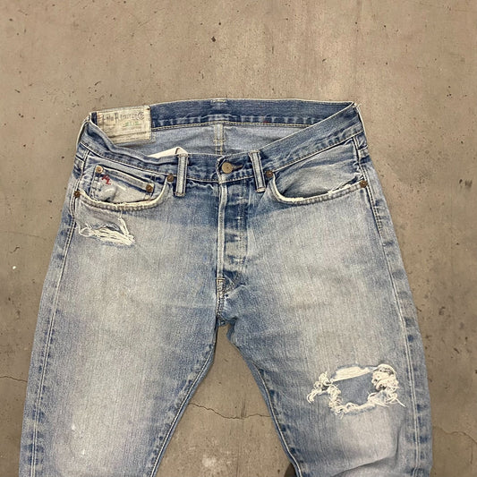 Vintage Y2K Polo Ralph Lauren Faded Distressed Denim Jeans