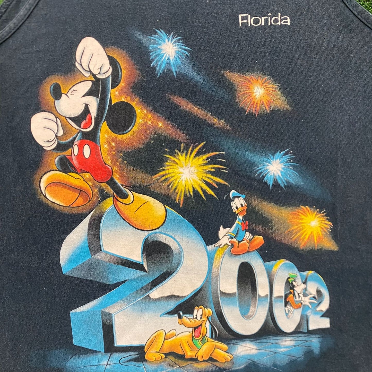 Vintage Y2K Disney World Fireworks Mickey 2002 Cartoon Tank